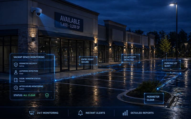 vacant suite access control in a commercial real estate building