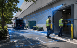 contractor access control at commercial property service entrance